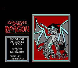 Challenge of the Dragon title screenshot